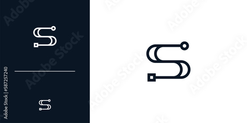 Modern and sophisticated S logo design
