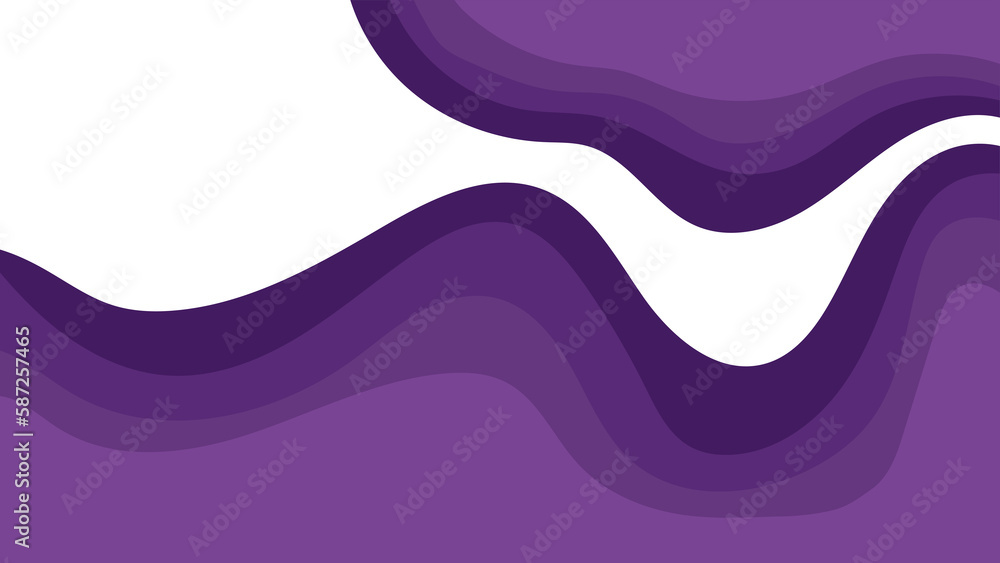 Fototapeta premium Wave Papercut Background