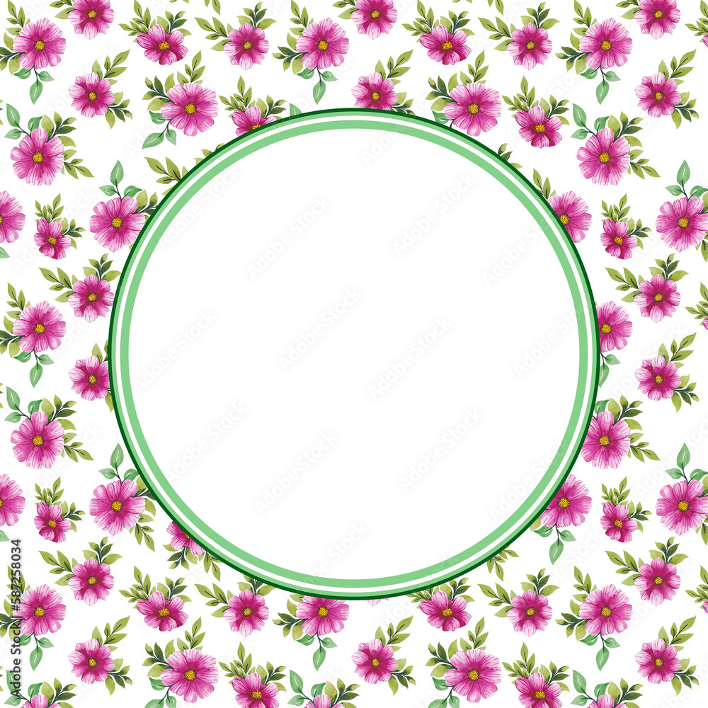 Watercolor invitation design with flowers, leaves. Flower, background with floral elements, botanical watercolor illustration. Vintage template. wreath, round frame. Watercolor invitation design with flowers, leaves. Flower, background with floral elements, botanical watercolor illustration. Vintage template. wreath, round frame.