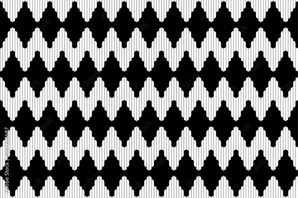 Abstract of traditional pattern. Design ethnic style black and white. Design print for illustration, texture, textile, wallpaper, background. Set 13 Abstract of traditional pattern. Design ethnic style black and white. Design print for illustration, texture, textile, wallpaper, background. Set 13