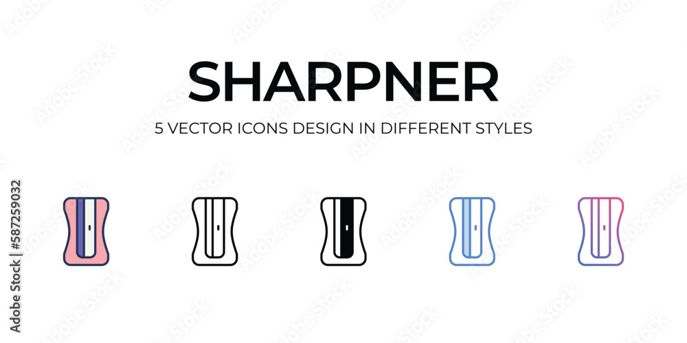 Sharpner Icon Design in Five style with Editable Stroke. Line, Solid, Flat Line, Duo Tone Color, and Color Gradient Line. Suitable for Web Page, Mobile App, UI, UX�and�GUI�design. Sharpner Icon Design in Five style with Editable Stroke. Line, Solid, Flat Line, Duo Tone Color, and Color Gradient Line. Suitable for Web Page, Mobile App, UI, UX�and�GUI�design.