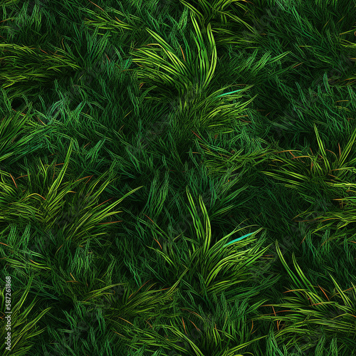 Grass abstract pattern background. Ai Generated