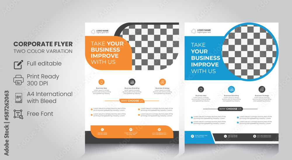 corporate flyer design ideas template 