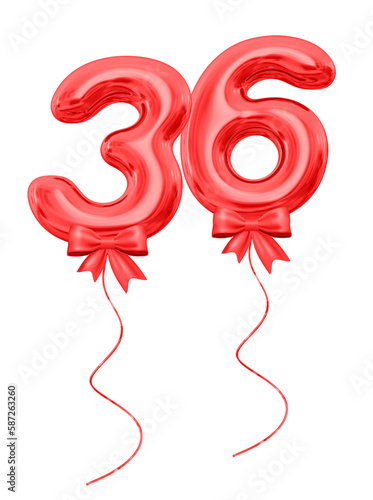 36 Red Balloons Number