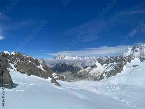 Randonnée en france de la vallée de chamonix au mont blanc