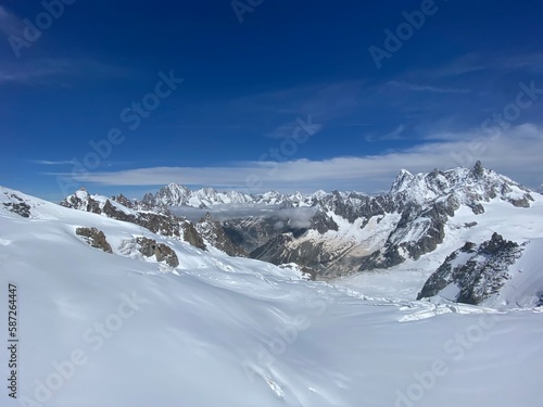 Randonnée en france de la vallée de chamonix au mont blanc
