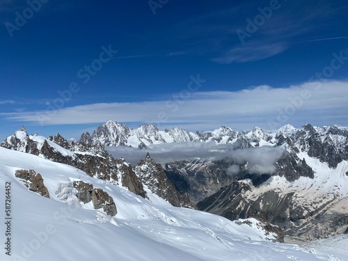 Randonnée en france de la vallée de chamonix au mont blanc