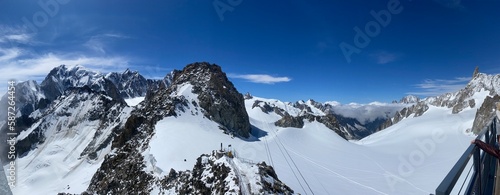 Randonnée en france de la vallée de chamonix au mont blanc