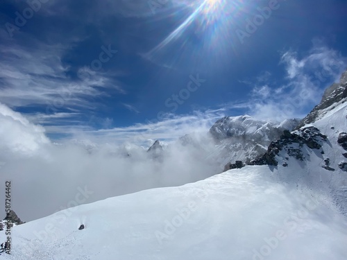 Randonnée en france de la vallée de chamonix au mont blanc