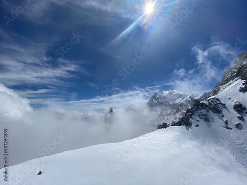 Randonnée en france de la vallée de chamonix au mont blanc