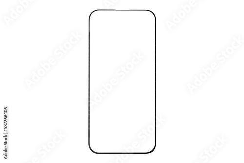 Εκτύπωση καμβά Protective glass for mobile phone or smartphone isolated on white background
