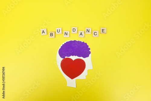 Brain as subconscious mind and conscious mind vibrate law of attraction, attract abundance in every aspect of spiritual mindfulness, NLP, Hypnosis