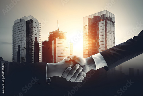 business concept, real estate industrial trust, generative ai