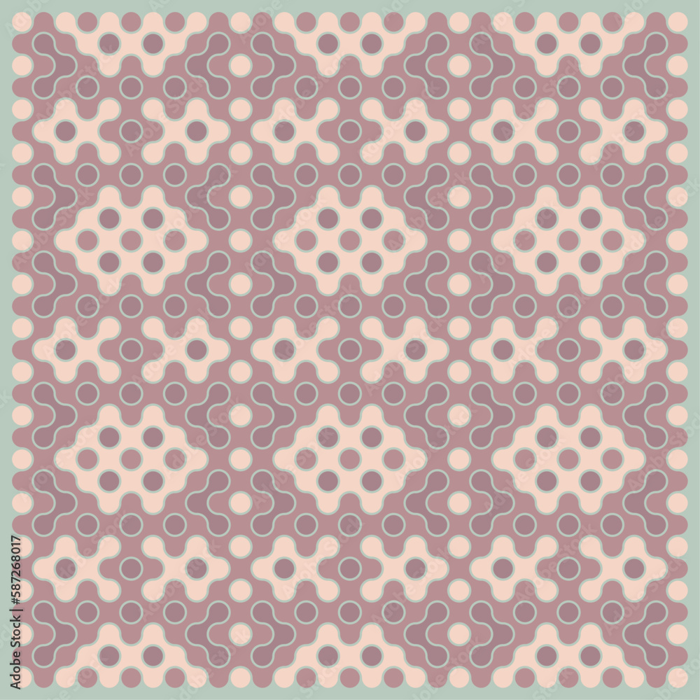 Multicolor truchet tiling connections illustration Multicolor truchet tiling connections illustration