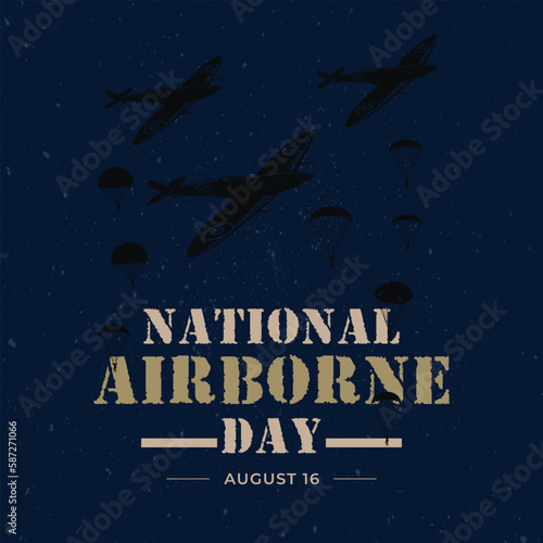 National airborne day design template