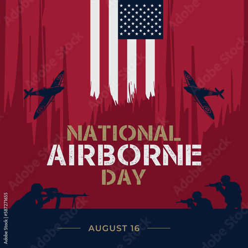 National airborne day design template