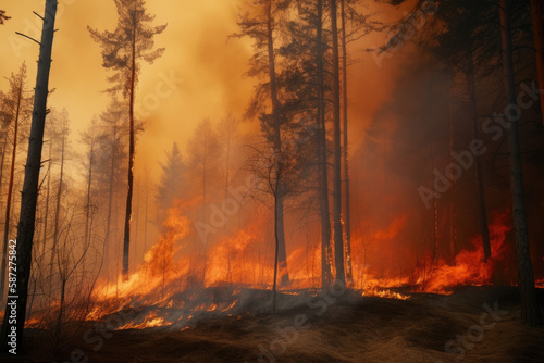 Waldbrand durch Klimaerwärmung, Generative AI 