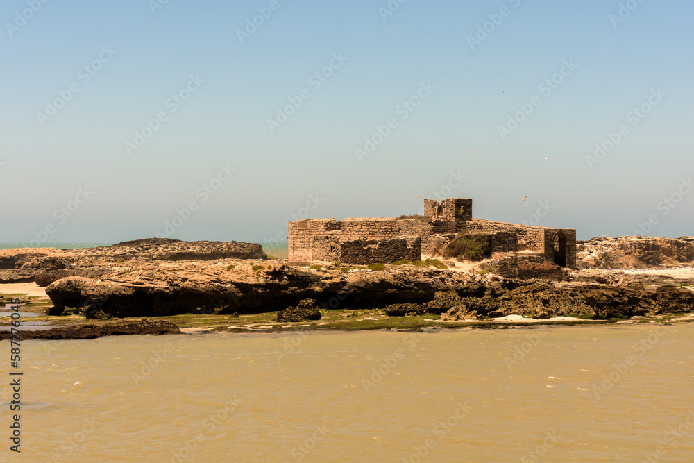 Mogador Island is the main island of the Iles Purpuraires near Essaouira in Morocco. It is about 3 kilometres long and 1.5 kilometres wide and lies about 1.5 kilometres from Essaouira