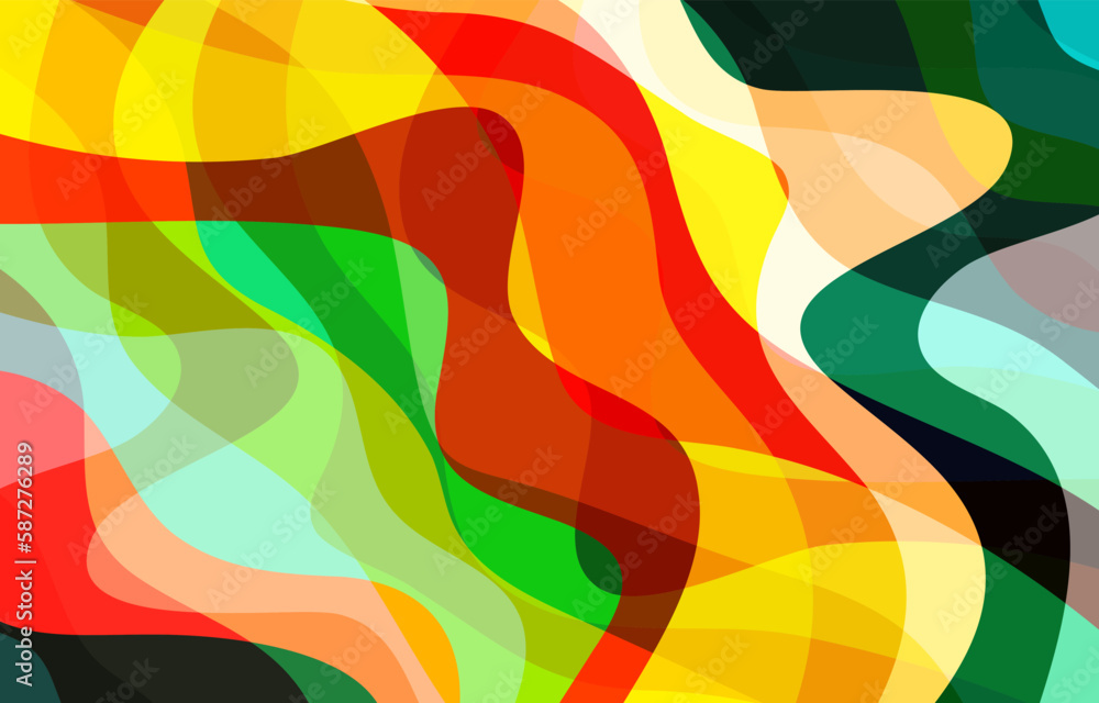 Obraz premium Colorful Groovy background design concept