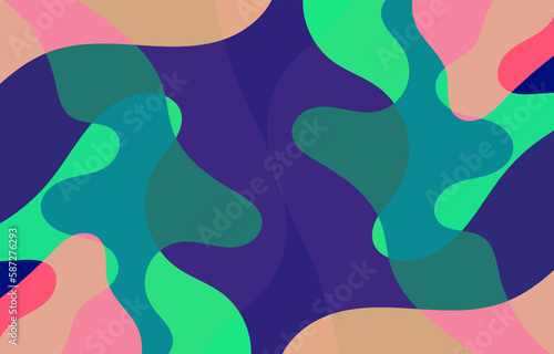 Colorful Groovy background design concept