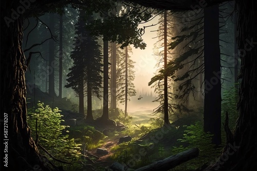 Forest Landscape - Generative A.I.