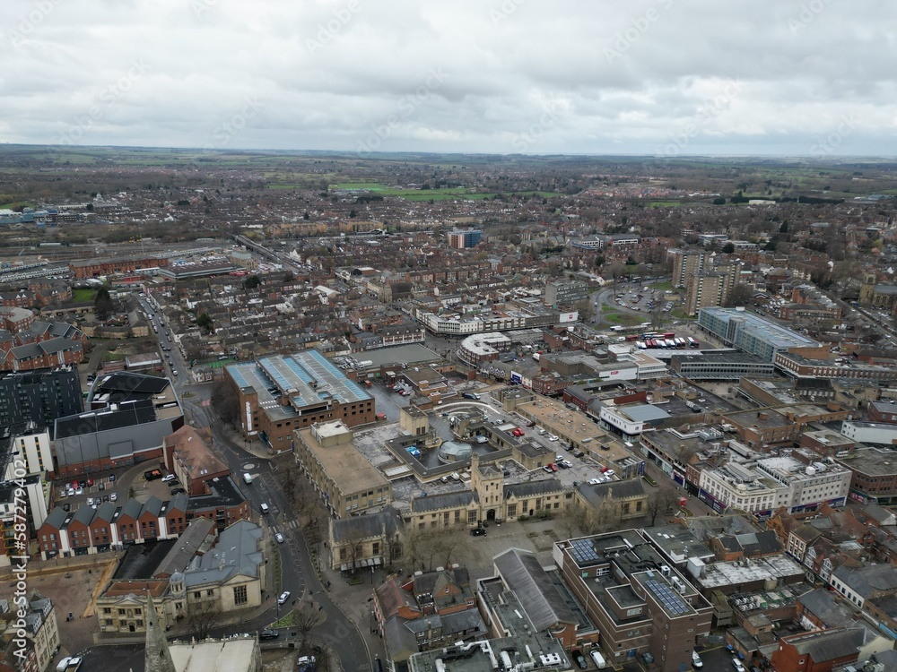 Bedford Bedfordshire UK Drone, Aerial, .