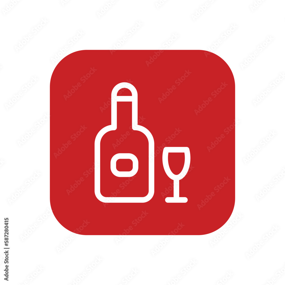 Wine icon vector stock. Wine icon vector stock.