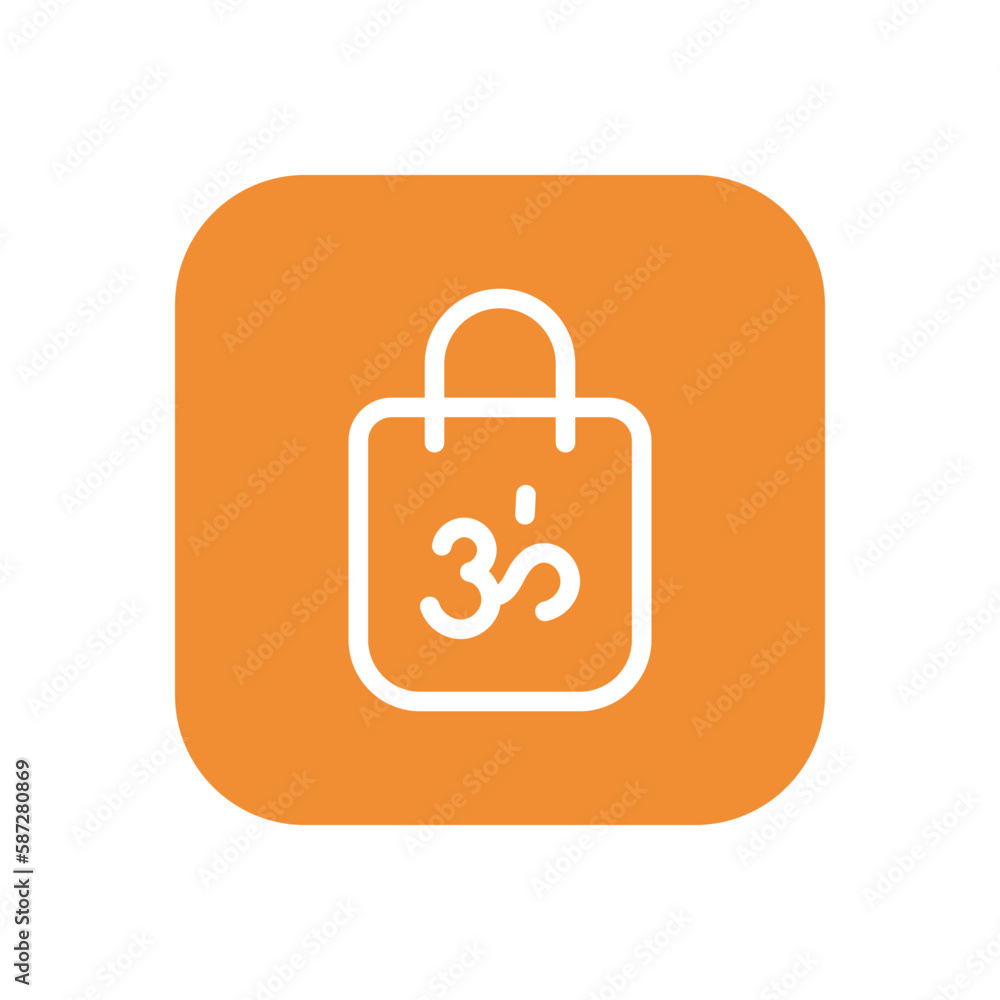 Diwali Shopping icon vector stock. Diwali Shopping icon vector stock.
