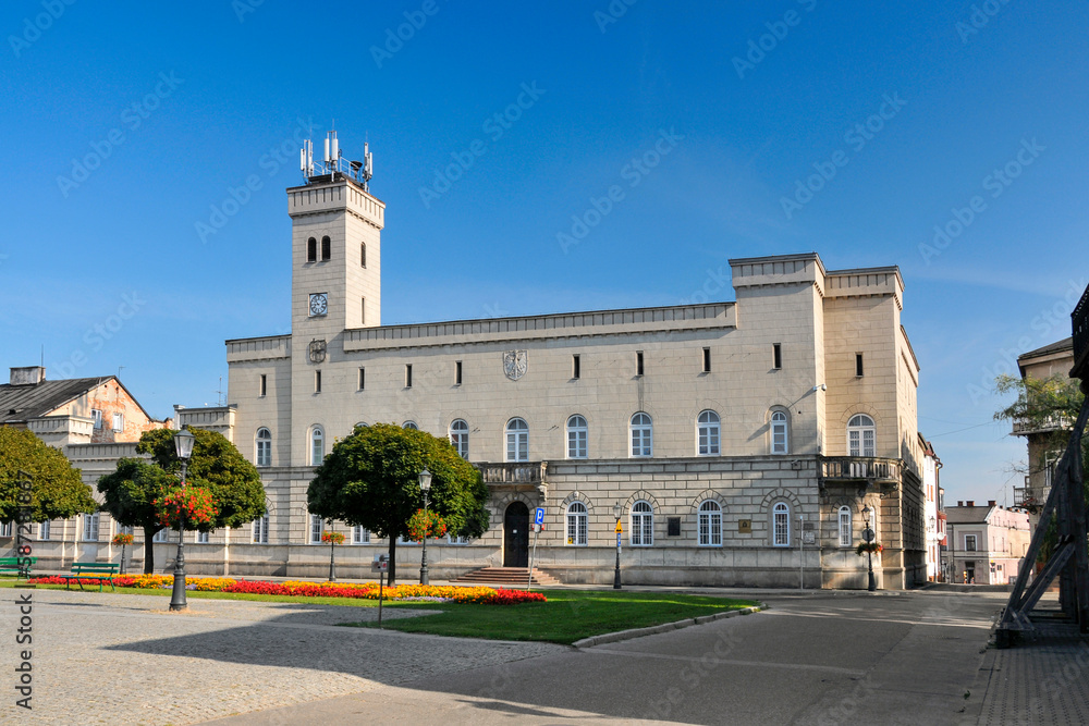 Town hall in Radom, city in Masovian Voivodeship, Poland.