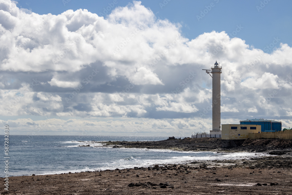 Lighthouse and Atlantic ocean, Fuertevnetura