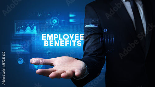 Wallpaper Mural Hand of Businessman holding motivational message Torontodigital.ca