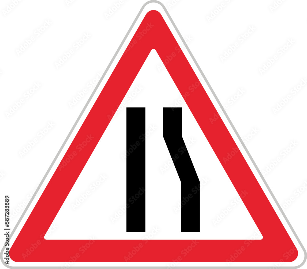 Right Tapered Coating (T-4b), Traffic Sign Right Tapered Coating (T-4b), Traffic Sign