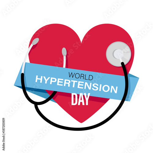 Heart as symbol of World Hypertension Day