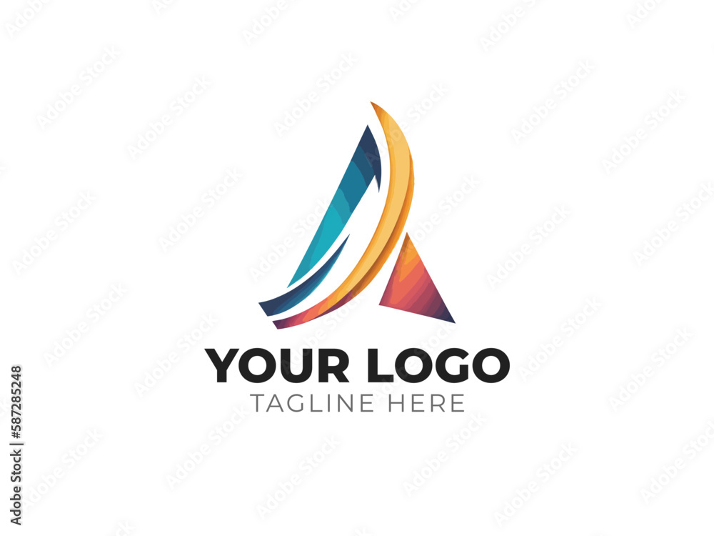 Sleek Letter A Logo Vector Design