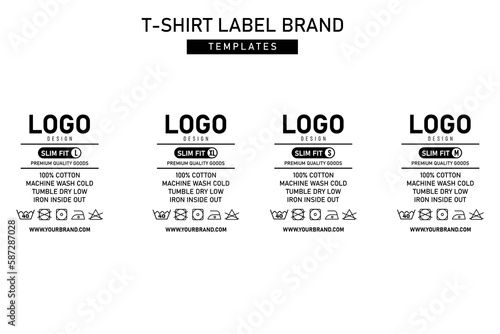 Clothing label tag graphic design