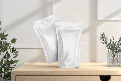 3D Render of Doypack / Pouch Packaging for Mockup