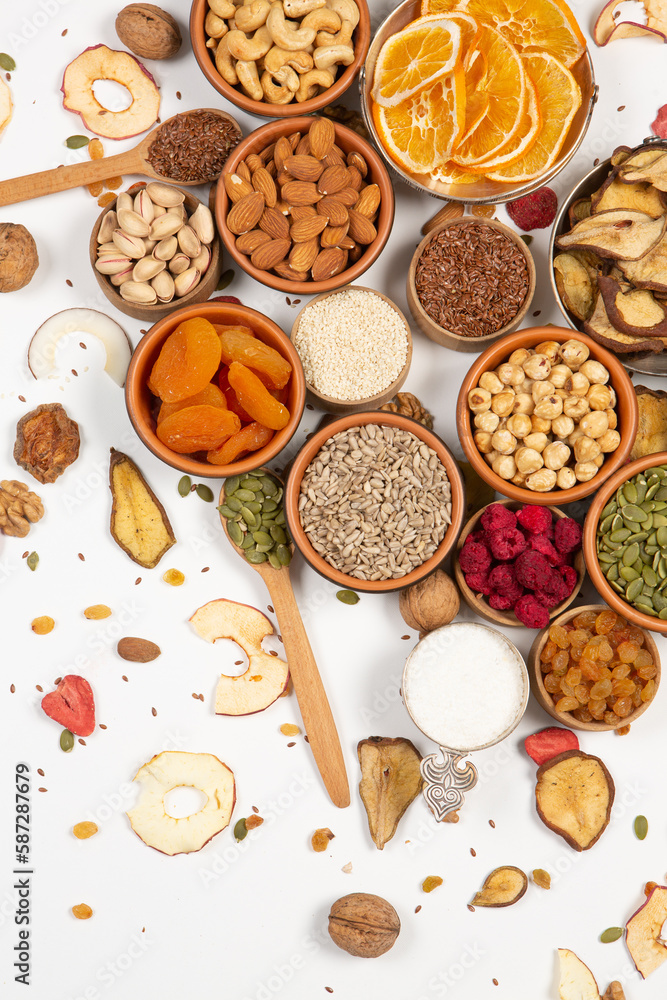 Set of Nuts Walnuts, Brazil Nut, Almond, cashew, Pine Nut peanuts, pistachios, pecans collection Isolated, Set of different delicious organic nuts on white background Set of Nuts Walnuts, Brazil Nut, Almond, cashew, Pine Nut peanuts, pistachios, pecans collection Isolated, Set of different delicious organic nuts on white background