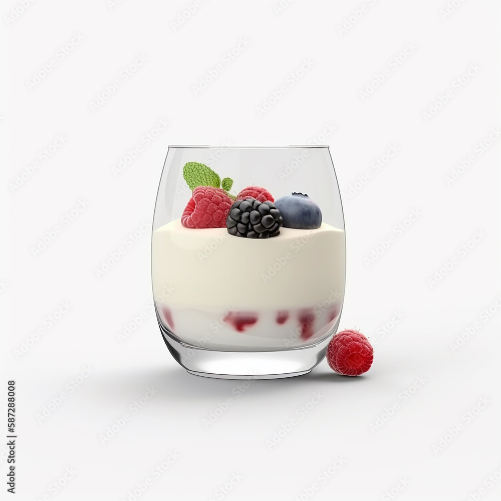 yogurt in a glass yogurt in a glass