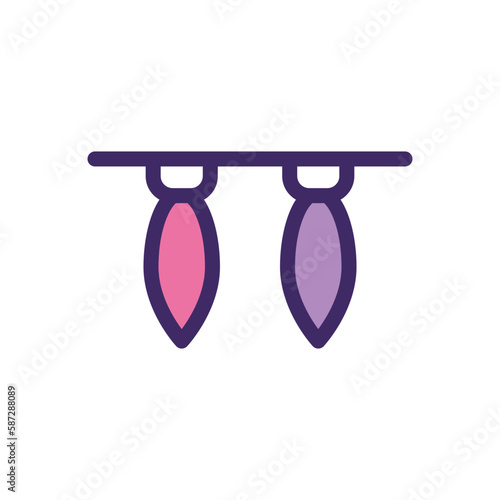 Lighting icon vector stock.