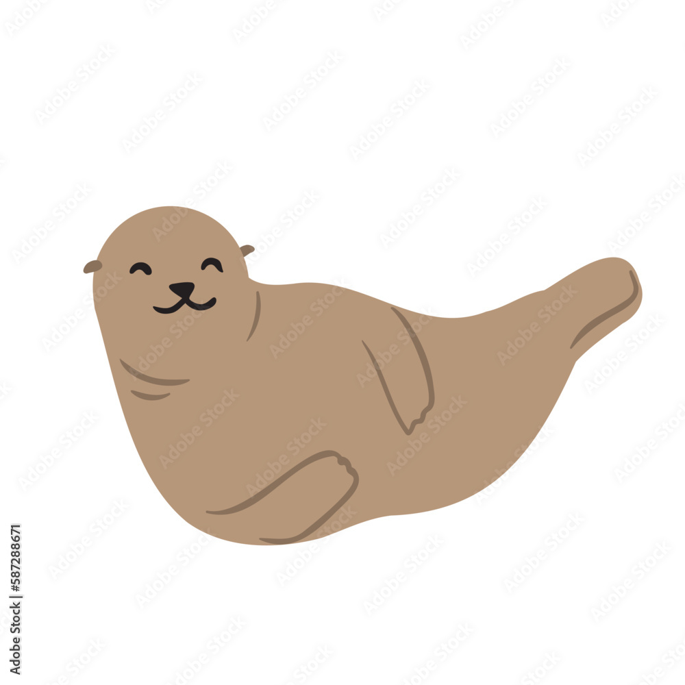 Obraz premium coastal landscape creator clipart set, vector woman on beach illustration, Individual PNG SVG, couple flying seagull sea lion clip art, images in flat cartoon style, Wedding Invitation, Logo Elements.