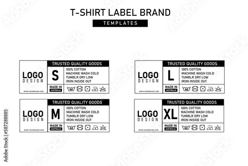Clothing label tag graphic design
