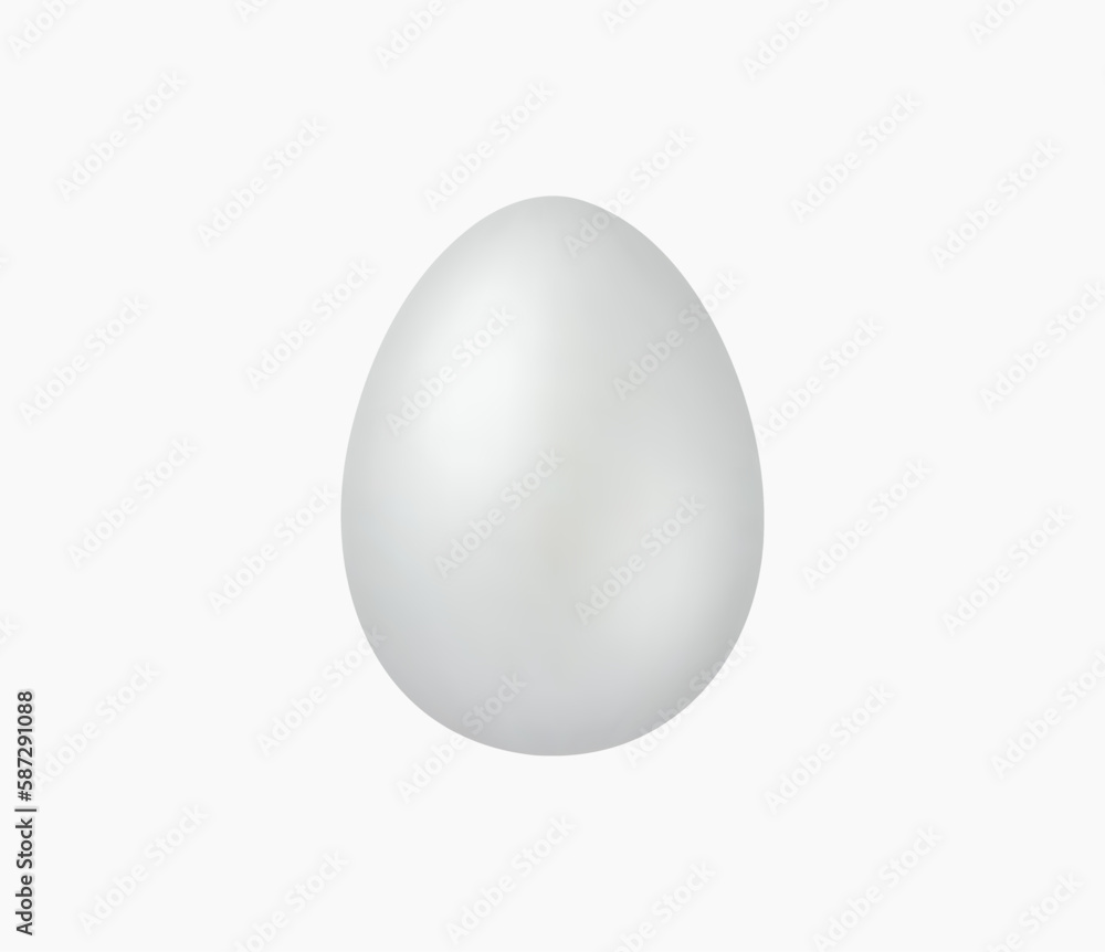 3d Realistic Silver Egg Vector illustration 3d Realistic Silver Egg Vector illustration