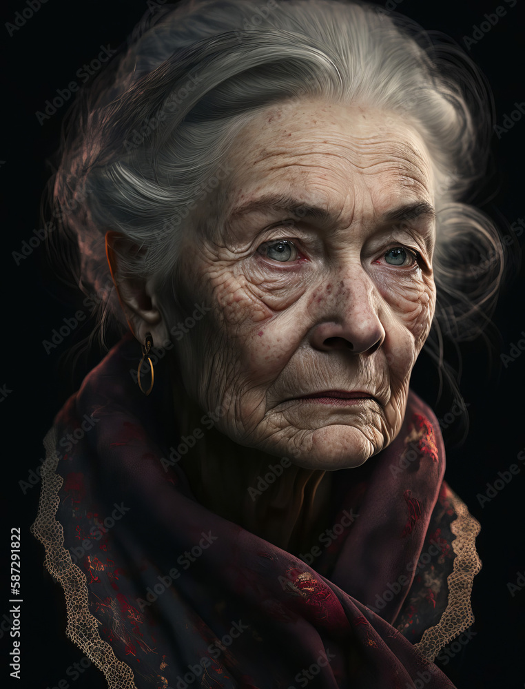 Generative AI, Generative, AI, old lady Generative AI, Generative, AI, old lady