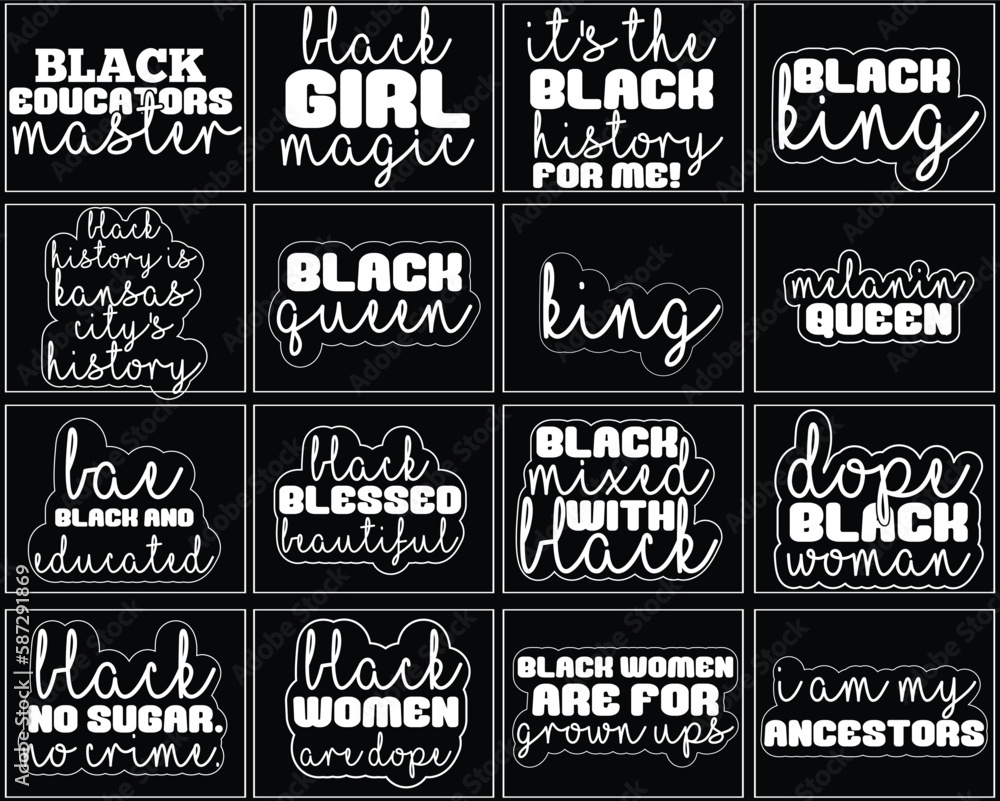 Black SVG Bundle Design