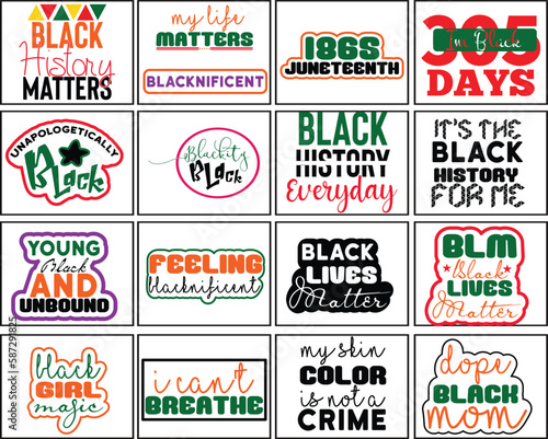 Black SVG Bundle Design