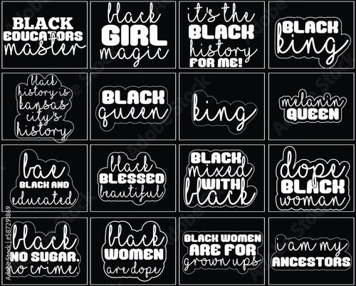 Black SVG Bundle Design