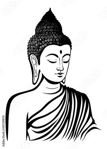 illustration of buddha