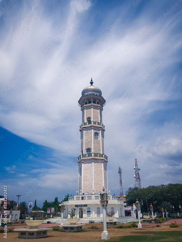 Banda Aceh, Friday 30 March 2023: Photo of the Magnificent Baiturrahman Great Mosque.