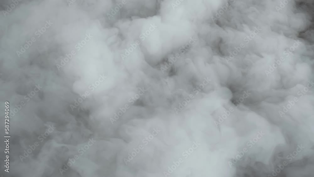 Abstract white smoke, fog, steam clouds over black background Abstract white smoke, fog, steam clouds over black background