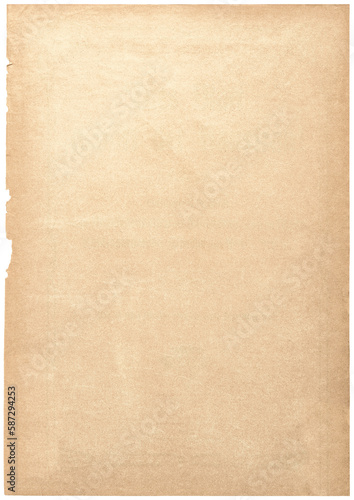 PNG Old Empty Paper Sheet Isolated